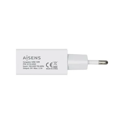 Aisens Cargador USB 10W 5V/2A Blanco Aisens Cargador USB 10W 5V/2A Blanco