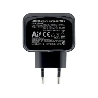 Aisens A110-0440 Cargador 2xUSB 2.0 17W Blanco Aisens A110-0440 Cargador 2xUSB 2.0 17W Blanco
