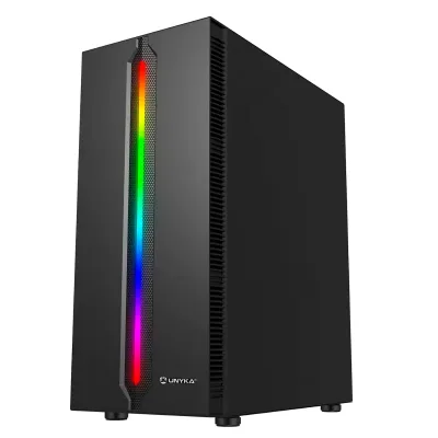 Torre PC UNYKAch Armor Lumina Cristal Templado USB 3.2 Negra
