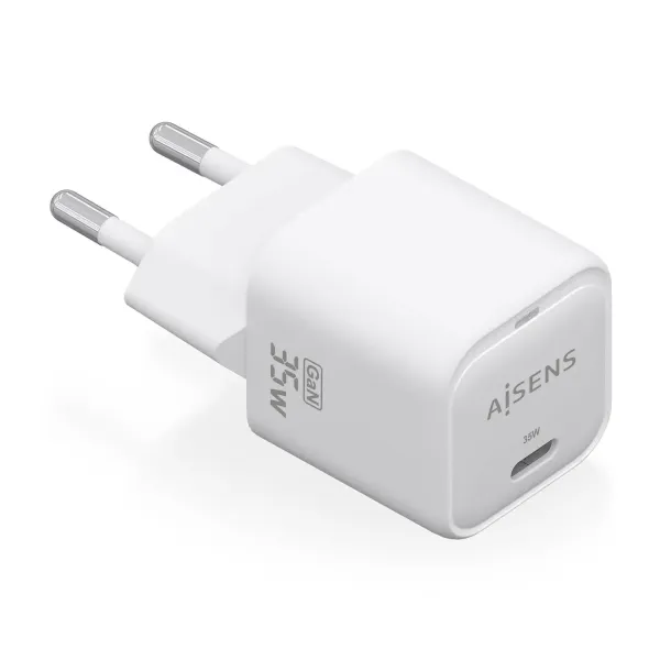 Cargador Gan de Pared Aisens ASCH-35W1P022-W/ 1xUSB Tipo-C/ 35W