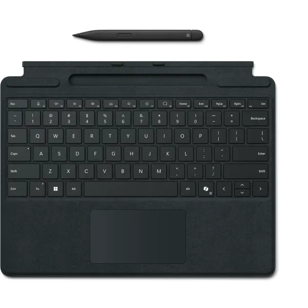 Microsoft Teclado para Surface Pro+Slim Pen 2 Español Negro,con tecla Copilot y almacenamiento para lápiz