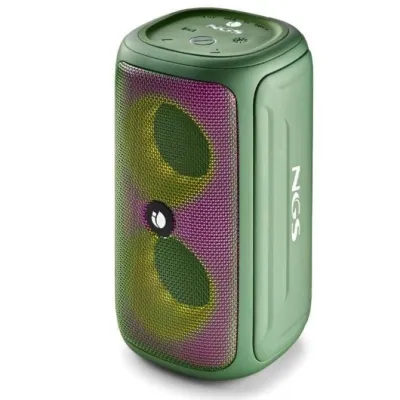 NGS Roller Beast Green Altavoz Inalámbrico 32W Bluetooth RGB