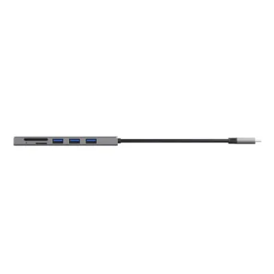 Trust Halyx Hub Multipuerto USB-C con Lector de Tarjetas