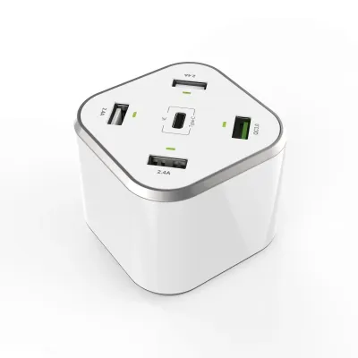 Aisens ASCH-5PQC-W Hub de Carga USB-C/4xUSB 48W Blanco Aisens ASCH-5PQC-W Hub de Carga USB-C/4xUSB 48W Blanco