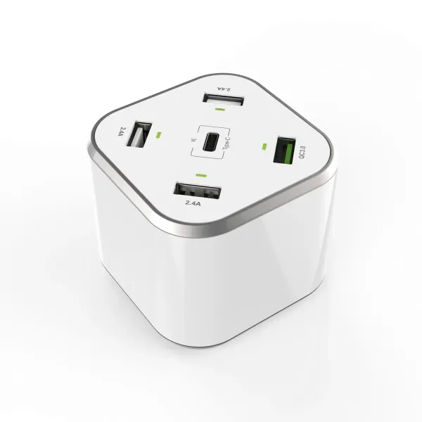 Aisens ASCH-5PQC-W Hub de Carga USB-C/4xUSB 48W Blanco