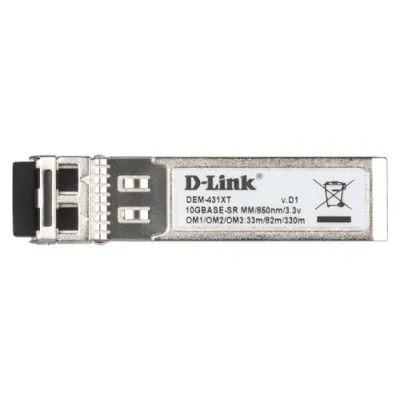 Transceiver Dlink Dem-431xt 10gbase-sr Sfp+ 80/300m Kit De 10 Transceiver Dlink Dem-431xt 10gbase-sr Sfp+ 80/300m Kit De 10