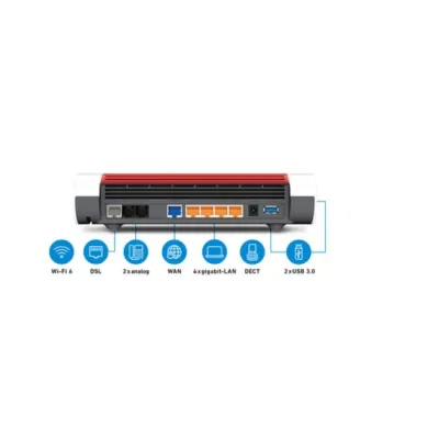 AVM Fritz! Box 7590 AX Router WiFi Mesh Dual Band 2400 Mbps