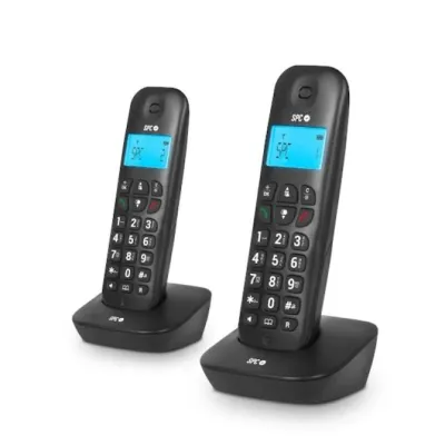 SPC Air Pro Duo Telefonos Inalambricos Negros