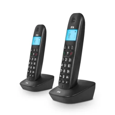 SPC Air Pro Duo Telefonos Inalambricos Negros