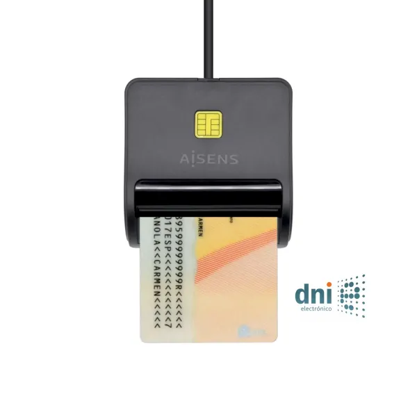 Aisens Lector de Tarjeta Inteligente/DNIe USB 2.0 Negro
