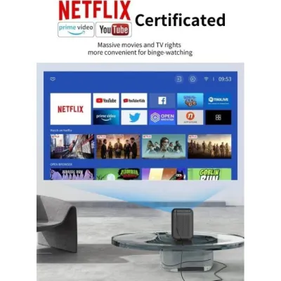 Wanbo TT Proyector Portátil 4K FullHD HDR10 650 Lúmenes Negro