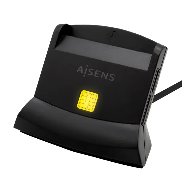 Aisens ASCR-SN04CSD-BK Lector de DNI y Tarjetas USB-C