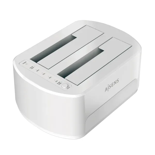 Aisens ASDS-D02W Docking Station para Discos Duros 2.5"/3.5" Blanca 