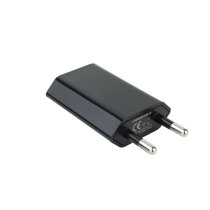 Nanocable Cargador USB 5W Negro