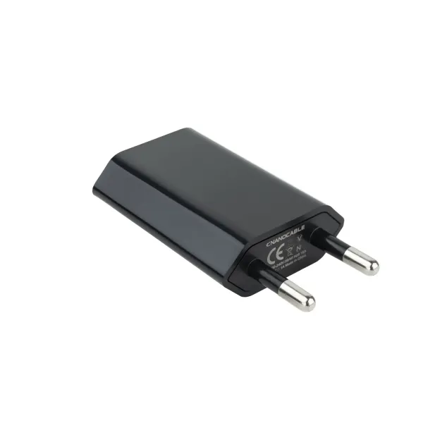 Nanocable Cargador USB 5W Negro 