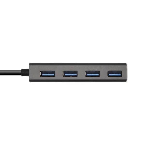 Aisens HUB USB 3.1 Tipo C a 4x USB 3.1 Tipo A 15cm Gris