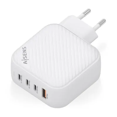 Aisens Cargador GaN 100W PD3.0 QC4.0 3x USB-C Blanco Aisens Cargador GaN 100W PD3.0 QC4.0 3x USB-C Blanco
