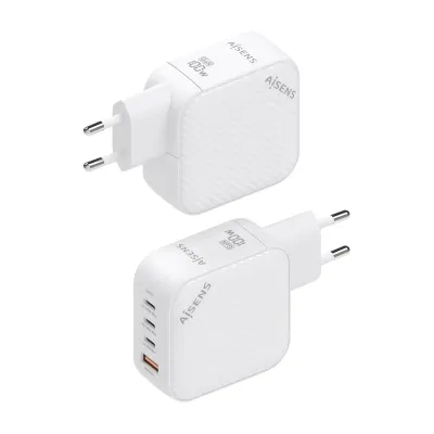 Aisens Cargador GaN 100W PD3.0 QC4.0 3x USB-C Blanco Aisens Cargador GaN 100W PD3.0 QC4.0 3x USB-C Blanco