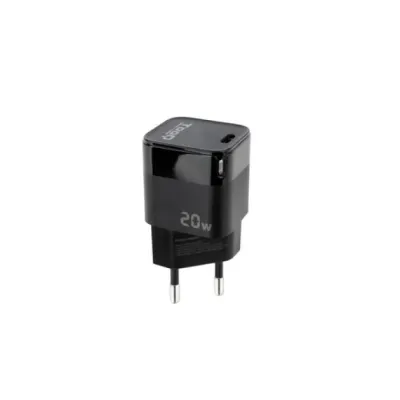 TooQ TQWC-PD20 Cargador de Pared USB-C PD20W Negro TooQ TQWC-PD20 Cargador de Pared USB-C PD20W Negro