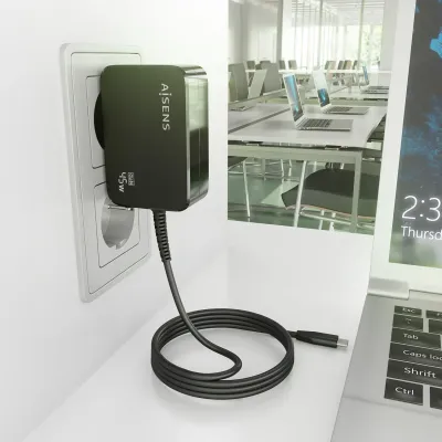 Aisens Cargador GaN 45W PD3.0 1x USB-C 1.8m Negro Aisens Cargador GaN 45W PD3.0 1x USB-C 1.8m Negro