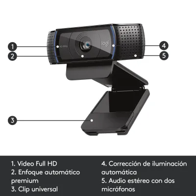 Logitech HD Pro C920 Webcam FullHD