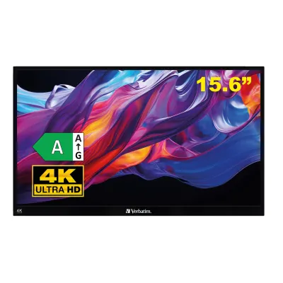 Monitor Portátil Táctil Verbatim PMT-15-4K 15.6'/ 4K/ Negro Monitor Portátil Táctil Verbatim PMT-15-4K 15.6'/ 4K/ Negro