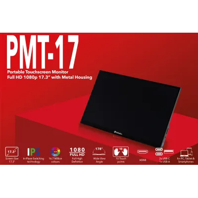 Verbatim PMT-17 17.3" IPS FullHD FreeSync Táctil