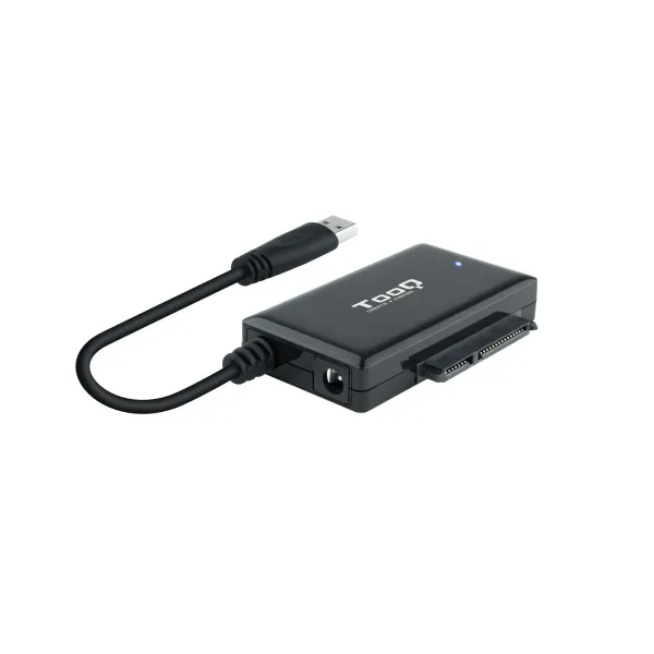 TooQ TQHDA-01A Adaptador para Discos Duros 2.5"/3.5" SATA a USB 3.0 con Alimentador 