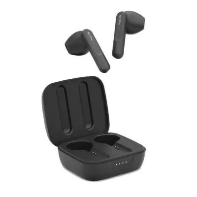 NGS Artica Move Black Auriculares Inalámbricos con Estuche de