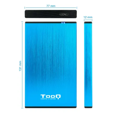 TooQ TQE-2527 Carcasa USB 3.0 para Discos Duros 2.5" SATA 3 Azul TooQ TQE-2527 Carcasa USB 3.0 para Discos Duros 2.5" SATA 3 Azul