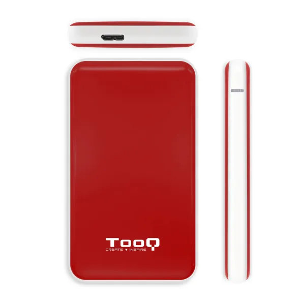 Tooq TQE-2528R Caja Externa USB 3.1 Roja para Disco Duro 2.5" SATAIII