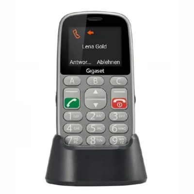 Gigaset GL390 Teléfono Móvil para Personas Mayores/ Gris
