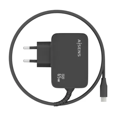 Aisens Cargador GaN PD3.0 USB-C 65W 1.8m Negro Aisens Cargador GaN PD3.0 USB-C 65W 1.8m Negro