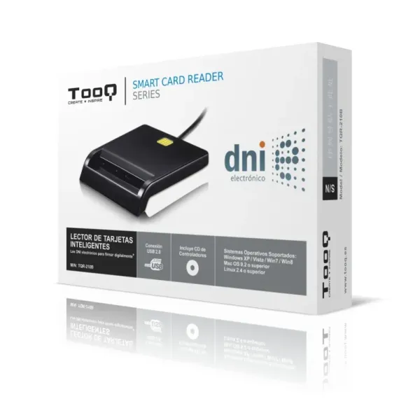 Tooq TQR-210B Lector de DNI-e USB