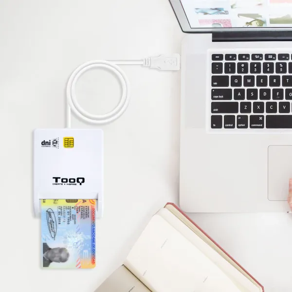 TooQ TQR-210W Lector de Tarjeta Externo DNIE Blanco