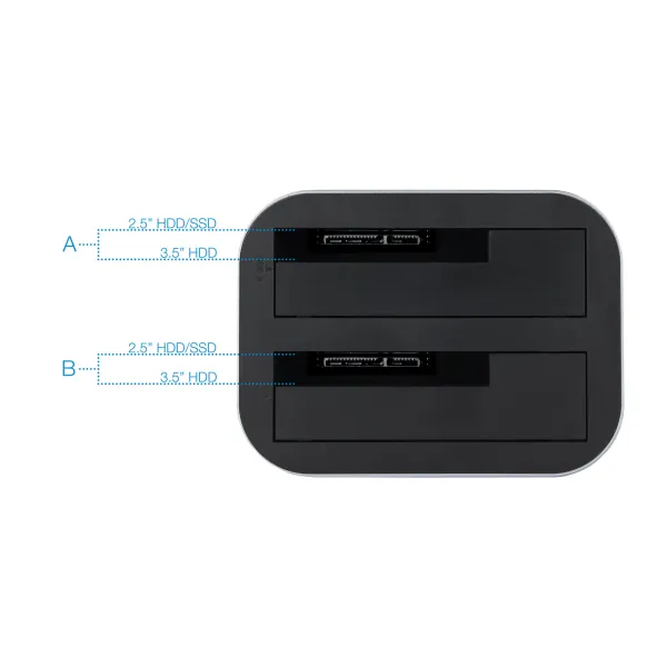 TooQ TQDS-805G Adaptador HDD/SSD 2.5"3.5" SATA 