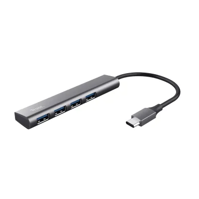 Trust Halyx HUB USB-C a 4 Puertos USB 3.2 Gris Trust Halyx HUB USB-C a 4 Puertos USB 3.2 Gris