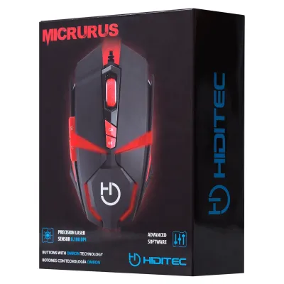 Ratón Gaming Hiditec Micrurus/ Hasta 8100 DPI Ratón Gaming Hiditec Micrurus/ Hasta 8100 DPI