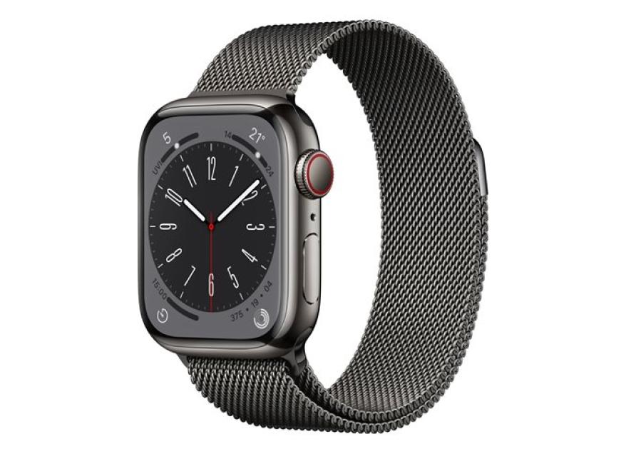 Apple Watch Series 8 (GPS + Cellular) 41 mm de acero inoxidable gra...