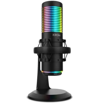 Krom Kaze Micrófono Condensador para Streaming RGB Negro Krom Kaze Micrófono Condensador para Streaming RGB Negro