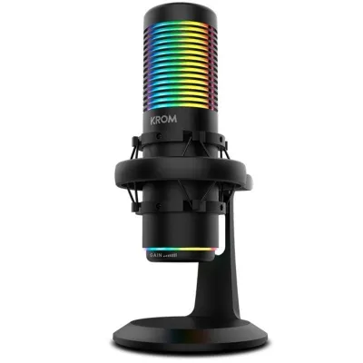 Krom Kaze Micrófono Condensador para Streaming RGB Negro Krom Kaze Micrófono Condensador para Streaming RGB Negro