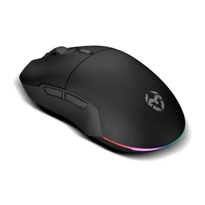 Krom Komet Ratón Gaming Inalámbrico RGB Negro 2400 DPI