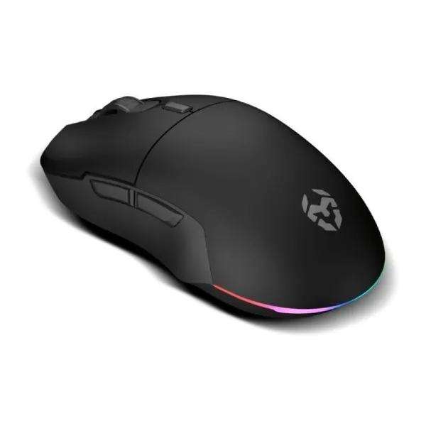 Krom Komet Ratón Gaming Inalámbrico RGB Negro 2400 DPI