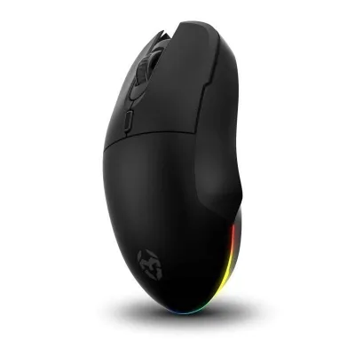 Krom Komet Ratón Gaming Inalámbrico RGB Negro 2400 DPI