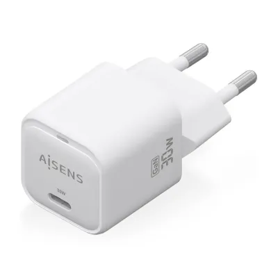 Aisens Cargador GaN 30W 1x USB-C PD3.0 QC4.0 Blanco Aisens Cargador GaN 30W 1x USB-C PD3.0 QC4.0 Blanco