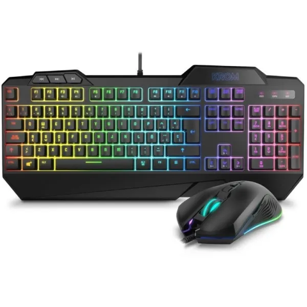 Krom Krusher Teclado Gaming Híbrido RGB + Ratón