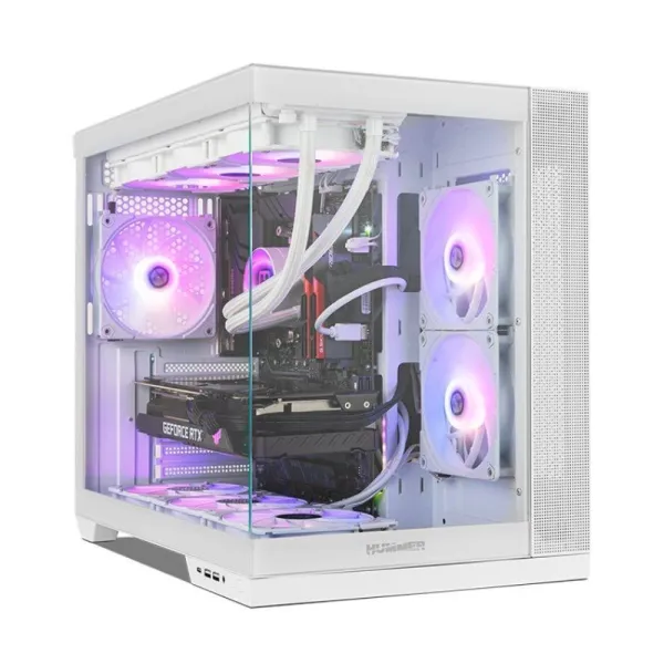 Torre PC NOX Hummer ASTRA NEO Semitorre ATX Doble Cristal Templado USB-C Blanca