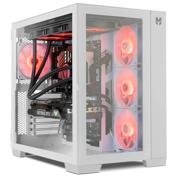 Nox Hummer Astra ARGB Cristal Templado USB 3.0 Blanca