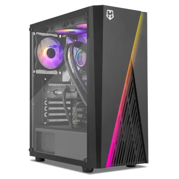 Nox Hummer Frost ARGB Cristal Templado USB 3.0 Negra