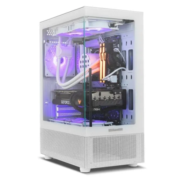 Nox Hummer Vision Midi Tower Cristal Templado USB 3.0 Blanca
